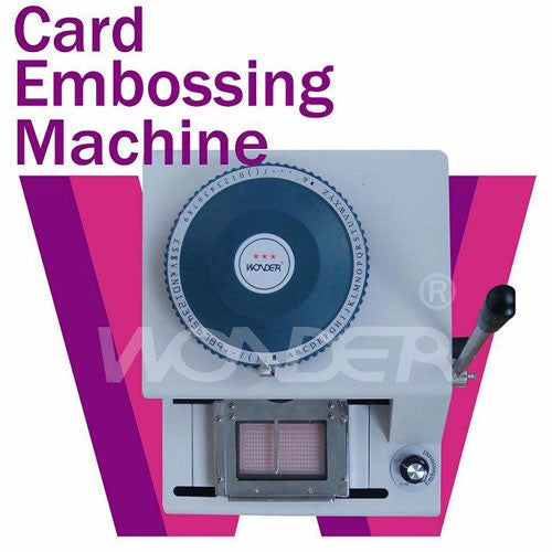 Highly Sophisticated Metal Card Embossing Machine White