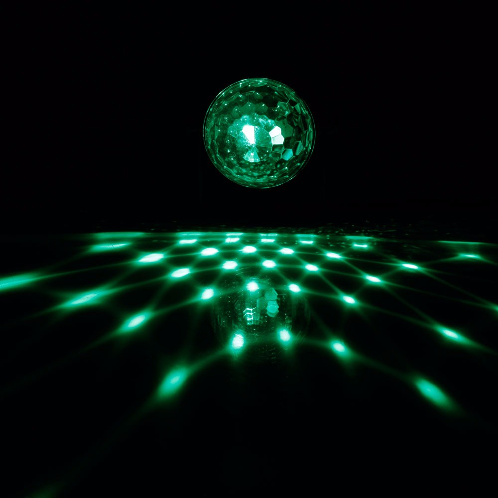 ALIGHT 3W RGB LED Remote Control   Sound Control   Auto Mini Rotating Ball Stage Bar Party Lighting