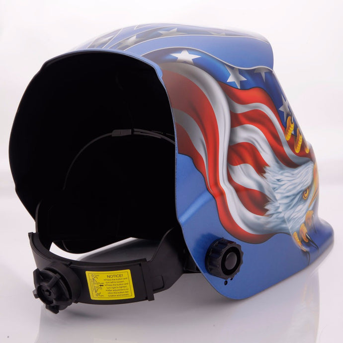 96 x 48mm Cool Eagle Style Auto Color Changing Solar Power Single-panel Helmet Shield for Welding Bl