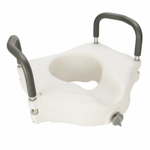High quality Raised Height Toilet Seat with Handle White