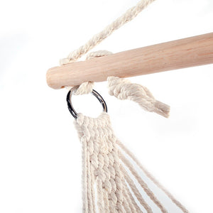 Cotton Hanging Rope Air Sky Chair Swing beige