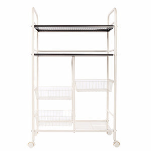 Cannes Double Row Mesh Basket Multi-functional Kitchen Cabinet Coffer Color