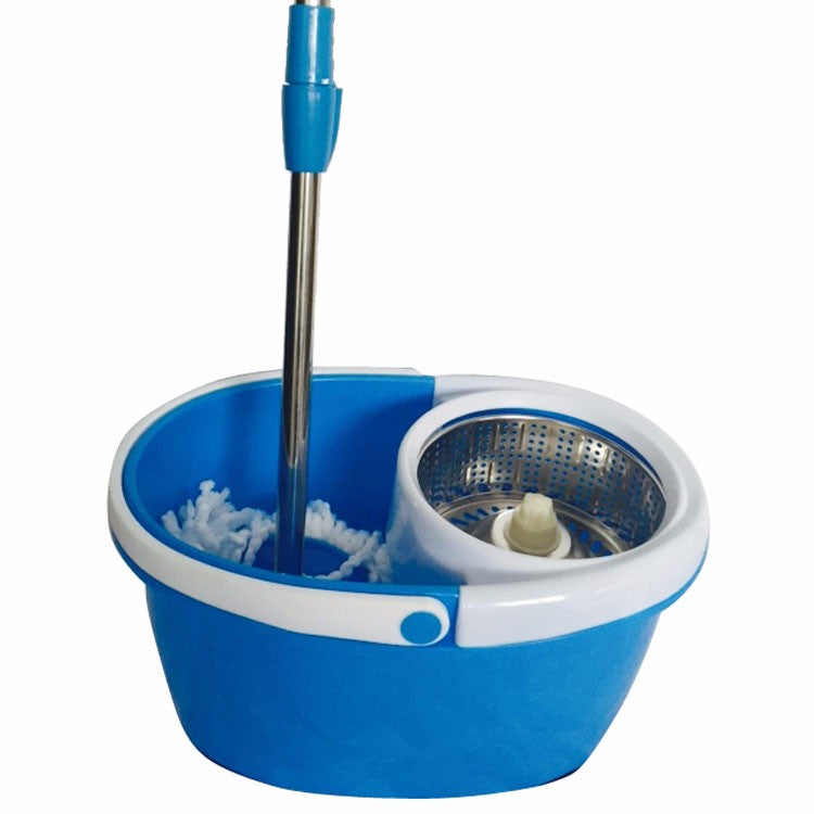 BLL-22B 360-Degree Rotary Head Ultra Slim Microfiber Mop with Stainless Steel Bucket Blue