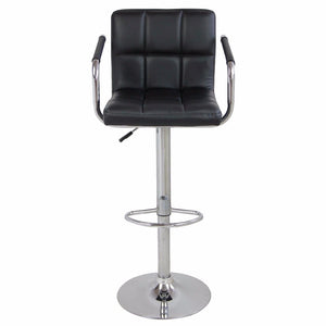 2pcs SSJ-891 60-80cm 6 Checks Round Cushion Bar Lift Chairs with Armrest Black