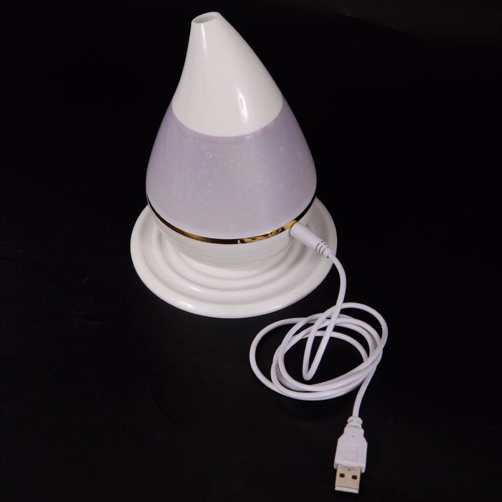250mL Water Drop Shape Ultrsonic Atomization Humidifier White