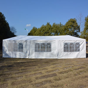 3 x 9m Eight Sides Two Doors Two Bedrooms Waterproof Foldable Tent White