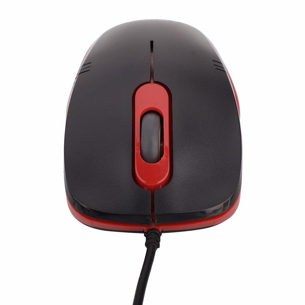 x78 USB Wired Mouse Black & Red