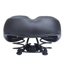 Bicycle Wide Leather Bike Cycling Cushion Comfort Sporty Soft Pad Saddle Seat